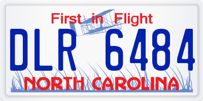 NC license plate DLR6484