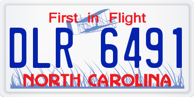 NC license plate DLR6491