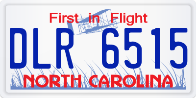 NC license plate DLR6515