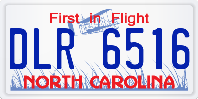 NC license plate DLR6516