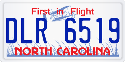 NC license plate DLR6519