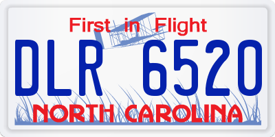 NC license plate DLR6520