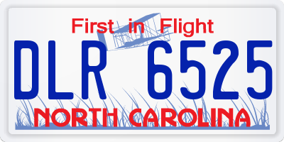 NC license plate DLR6525