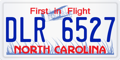 NC license plate DLR6527