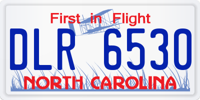 NC license plate DLR6530