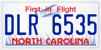 NC license plate DLR6535