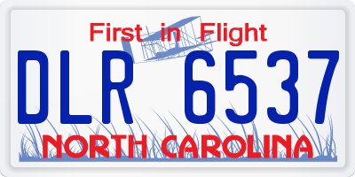 NC license plate DLR6537