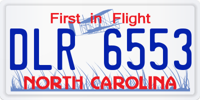 NC license plate DLR6553