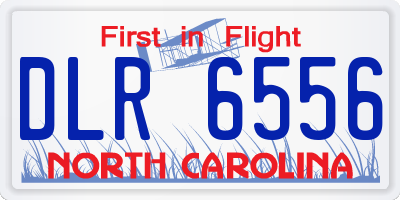 NC license plate DLR6556