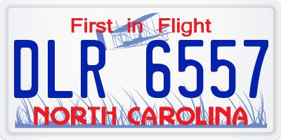 NC license plate DLR6557