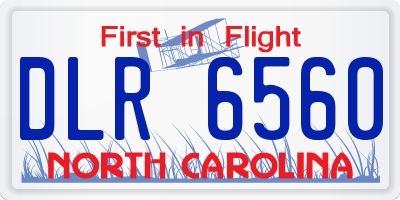 NC license plate DLR6560