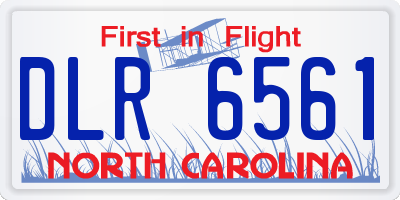 NC license plate DLR6561