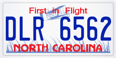 NC license plate DLR6562
