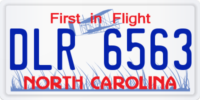 NC license plate DLR6563