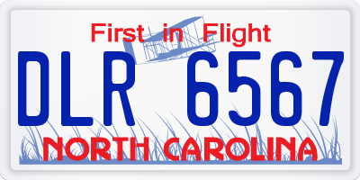NC license plate DLR6567