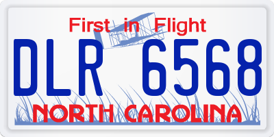 NC license plate DLR6568
