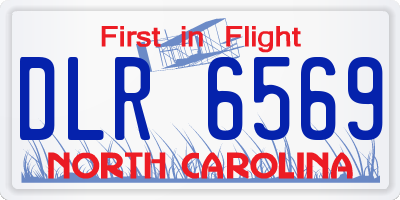 NC license plate DLR6569