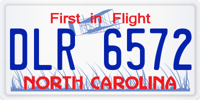 NC license plate DLR6572