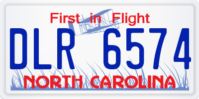 NC license plate DLR6574