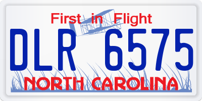 NC license plate DLR6575