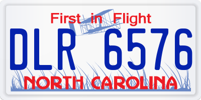 NC license plate DLR6576