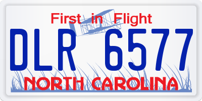 NC license plate DLR6577