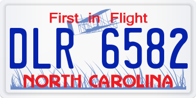 NC license plate DLR6582