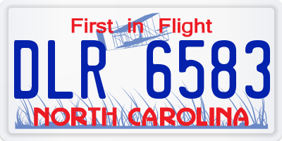 NC license plate DLR6583