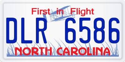 NC license plate DLR6586