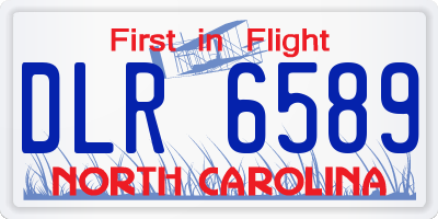 NC license plate DLR6589