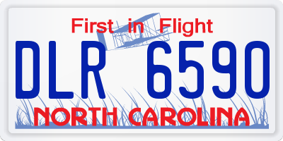 NC license plate DLR6590