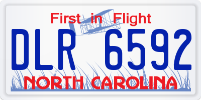 NC license plate DLR6592