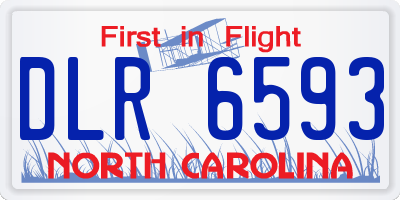 NC license plate DLR6593