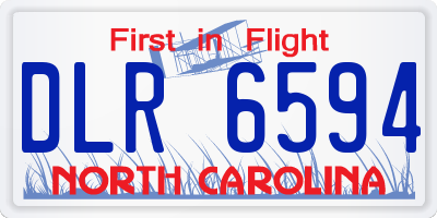 NC license plate DLR6594