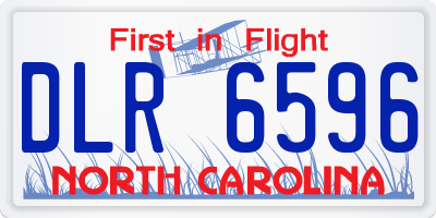 NC license plate DLR6596