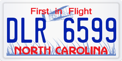 NC license plate DLR6599