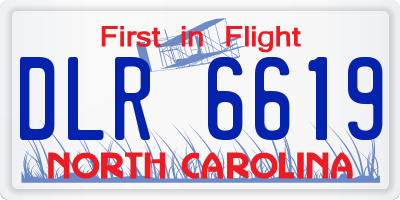NC license plate DLR6619