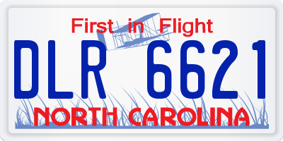 NC license plate DLR6621