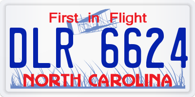 NC license plate DLR6624
