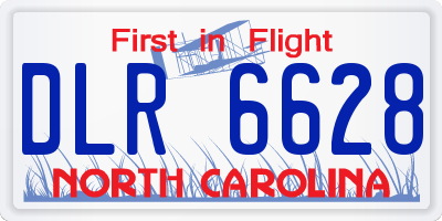 NC license plate DLR6628