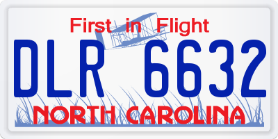 NC license plate DLR6632