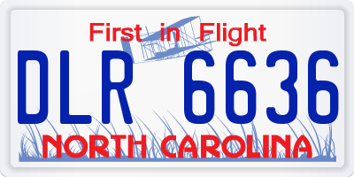 NC license plate DLR6636
