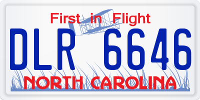 NC license plate DLR6646