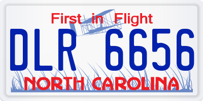 NC license plate DLR6656