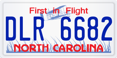 NC license plate DLR6682