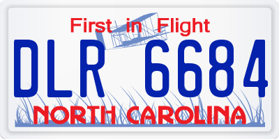 NC license plate DLR6684