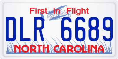 NC license plate DLR6689