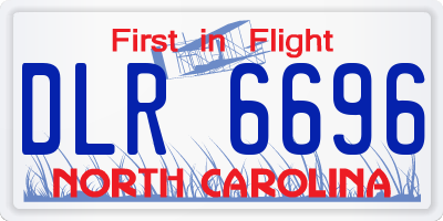 NC license plate DLR6696