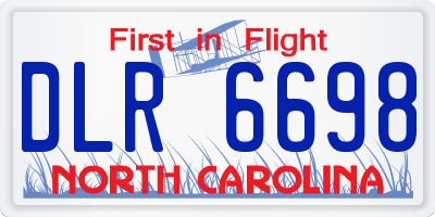 NC license plate DLR6698