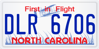 NC license plate DLR6706